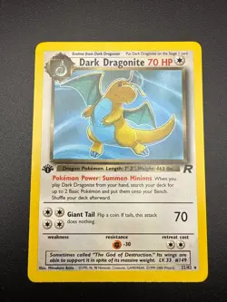 Pokemon 1st Edition Team Rocket Dark Dragonite Evolution Set 22/82, 33/82, 53/82 - Image 3