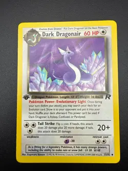 Pokemon 1st Edition Team Rocket Dark Dragonite Evolution Set 22/82, 33/82, 53/82 - Image 5