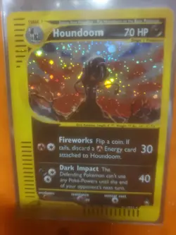 2002 Pokemon Japanese Houndoom 1st Edition Town on no Map Holo 071/092 - Image 1
