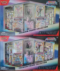 Pokemon Prismatic Evolutions Premium Figure Collections Sealed x2 - Image 1