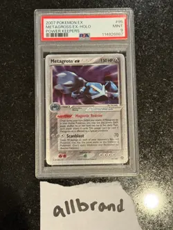 2007 Pokemon EX Power Keepers Metagross EX Holo #95/108 PSA 9 MINT - Image 1