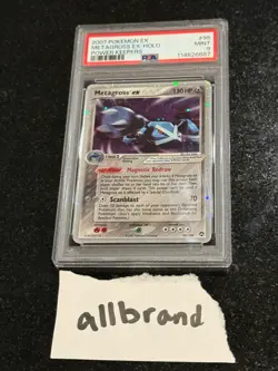 2007 Pokemon EX Power Keepers Metagross EX Holo #95/108 PSA 9 MINT - Image 2
