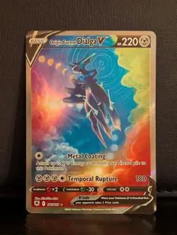 Pokemon TCG - Origin Forme Dialga V Full Art 177/189 Astral Radiance Holo NM - Image 1