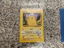 Pikachu 1st Edition Base Set Shadowless Yellow Cheeks 58/102 Pokemon, a-x - Image 1