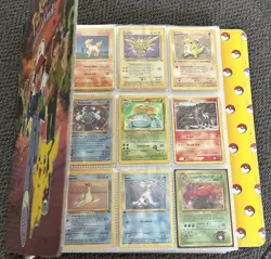 Vintage Pokemon Binder Collection Holo Lot Base Set 1st Edition Shadowless - Image 1