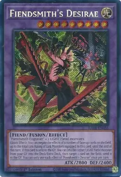 Yugioh! Fiendsmith's Desirae - RA04-EN056 - Secret Rare - 1st Edition Near Mint, - Image 1