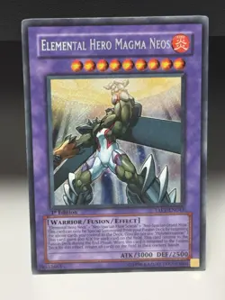 Elemental Hero Magma Neos TAEV-EN043 Tactical Evolution 1st Edition Secret Rare - Image 1