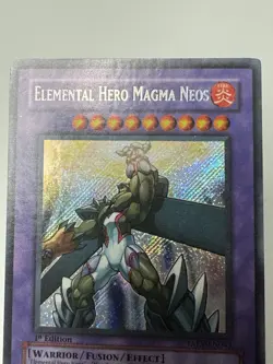 Elemental Hero Magma Neos TAEV-EN043 Tactical Evolution 1st Edition Secret Rare - Image 2