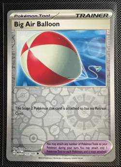 Big Air Balloon Reverse Holo NM 155/165 Scarlet & Violet 151 Pokemon Card - Image 1