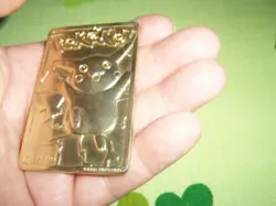 Pikachu 1999 Pokemon 23K Gold-Plated Burger King Nintendo Promo Trading Card - Image 3