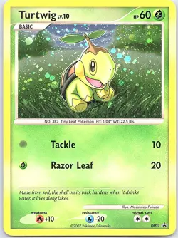 Turtwig DP01 Holo Diamond and Pearl Promos - Pokemon Card - NM - Image 1