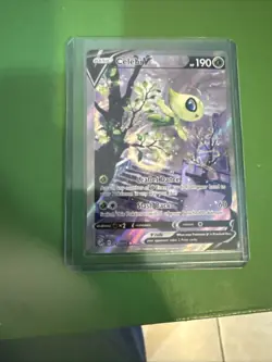 Celebi v Full Alternate Art Holo Pokemon TCG Card 245/264 SWSH Fusion Strike - Image 1