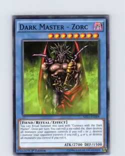 Yu-Gi-Oh TCG Dark Master - Zorc MIL1-EN009 1st Edition Ritual Common Card NM - Image 1