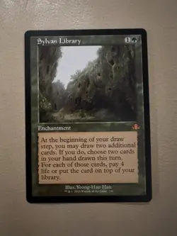 MTG - Sylvan Library Retro Frame - Dominaria Remastered - NM - Image 1