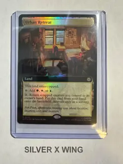 Urban Retreat Extended Art Foil x1, MTG, Marvel's Spider-Man, SPM, NM - Image 1