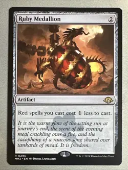 MTG / Ruby Medallion / MH3 / #295 / Regular / Rare / NM - Image 1