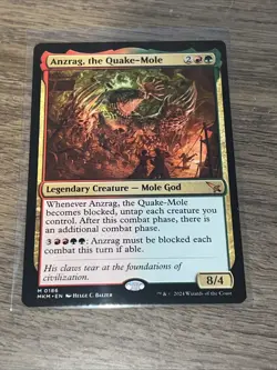 1x Anzrag, the Quake-Mole NM-Mint, English Murders at Karlov Manor MTG Magic - Image 1
