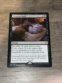 Magic the Gathering Stinging Study Commander 2021 #44 - Image 1