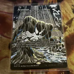 1x REANIMATE (BORDERLESS) Marvel's Spider-man: Magic MTG 0020 Non-Foil Magic - Image 1