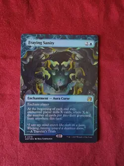 MTG Fraying Sanity (19/103) Wilds of Eldraine Enchanting Tales LP FOIL - Image 1