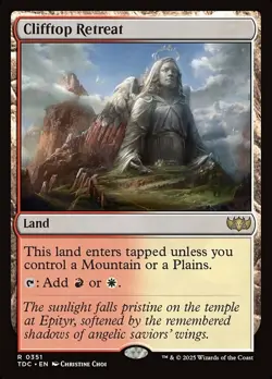 Clifftop Retreat - Commander: Tarkir: Dragonstorm #0351 MTG Magic The Gathering - Image 1
