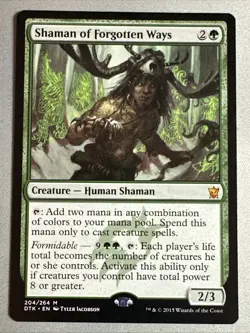 MTG / Shaman of Forgotten Ways / DTK / #204 / Regular / Mythic / NM - Image 1