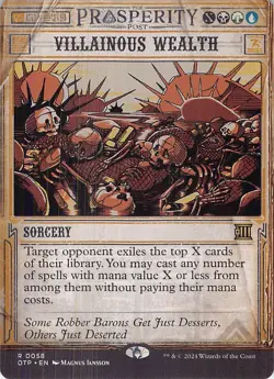 Villainous Wealth R Outlaws of Thunder Junction: Breaking News 58 NM - Image 1