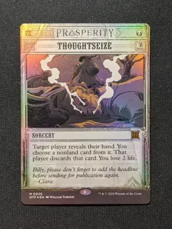 Thoughtseize Outlaws of Thunder Junction: Breaking News Foil - Image 1