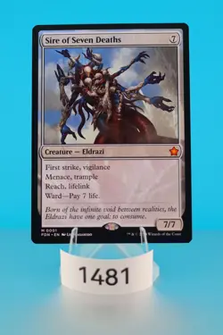 MTG Sire of Seven Deaths Foundations Regular #1 - Image 1