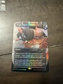MTG The Office Tragic Slip Kevin Borderless Dwight’s Destiny Secret Lair Foil!! - Image 1