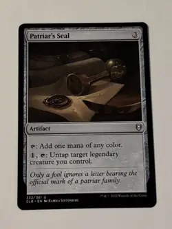 MTG Patriar's Seal - Commander Legends Battle for Baldur's Gate NM - Image 1