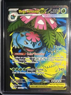 Pokemon TCG MEGA VENUSAUR EX 155/132 Mega Evolution Ultra Rare Full Art NM MINT - Image 1