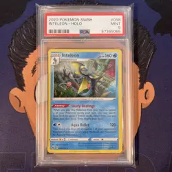 PSA 9 MINT 2020 Pokemon Sword & Shield INTELEON #058 Holo Rare - Image 2