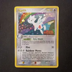 Togetic Reverse Holo Stamped EX Team Rocket Returns 14/109 Pokemon TCG - LP - Image 1
