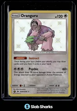 2019 POKEMON SM HIDDEN FATES #SV44/SV94 ORANGURU SHINY VAULT RARE - Image 1