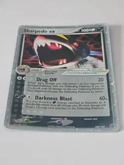 Sharpedo EX 104/107 EX Deoxys 2005 Ultra Rare Holo Pokemon TCG LP - Image 2