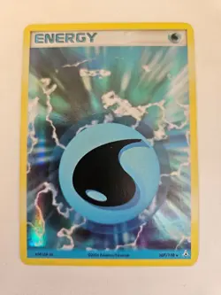 Water Energy 107/11 Pokemon Holo Rare EX Holon Phantoms - NM - Image 1
