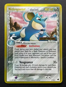 Pokemon Nidoqueen EX Dragon Frontiers Stamped Reverse Holo Rare 4/101 2006 - Image 1