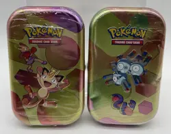 Scarlet & Violet 151 Pokemon Mini Storage Tin: Magneton and Ekans Lot Of 2 - Image 1