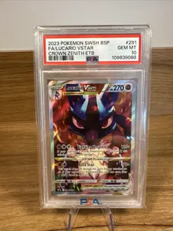 2023 Pokemon SW&SH Black Star Promos Lucario VStar PSA 10 Gem Mint SWSH291 - Image 1