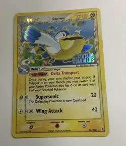 Pokemon TCG Pelipper (NM) Delta Species Reverse Holo 26/100 Crystal Guardians - Image 1