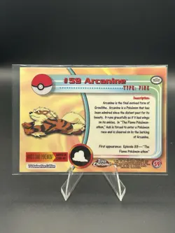2000 Topps Chrome Pokemon TV Animation Edition Arcanine #59 - Image 2