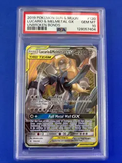 Pokemon 2019 Lucario & Melmetal GX SM192 Partnership Tins Promo PSA 10 - Image 1