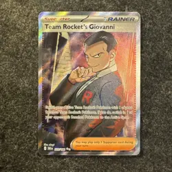 Pokemon TCG Team Rockets Giovanni 225/182 Full Art Trainer Destined Rivals - Image 1
