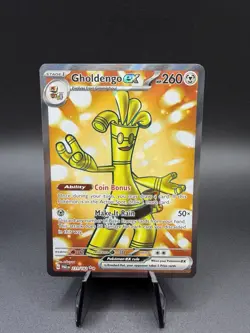 Pokemon TCG Gholdengo EX 231/182 Full Art Ultra Rare Holo 2023 Paradox Rift - Image 1