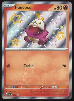 ✨ Shiny Fuecoco Black Star Promo Paldean Fates SVP 079 Pokemon TCG ✨ - Image 1