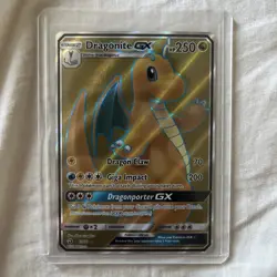 Pokemon 2018 Sun & Moon Dragon Majesty Dragonite GX #67/70 Full Art - Image 1