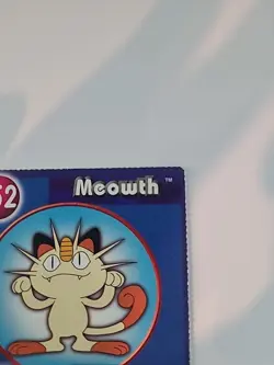 Pokemon Card Poke Trivia Meowth #52. Burger King Movie Promo 1998 - Image 4