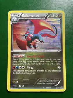 SALAMENCE 8/20 Dragon Vault Holo Rare Pokemon Card Light Played - Image 1