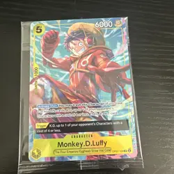 One Piece - Monkey D. Luffy - Alt Art Promo Card - SR - OP07-109 - NM Sealed - Image 1